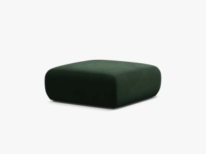 MODUL PUF DREPTUNGHIULAR, CANAPEA MOLINO, 100X100, VERDE SMARALD, CU TAPITERIE DIN TEXTIL CATIFEA CASINO, MICADONI - Img 2