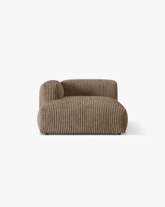 MODUL SEZLONG CANAPEA/COLTAR MARTINA, 130X176 CM, PE STANGA, GHINDA, TAPITAT CU TAPITERIE DIN TEXTIL CORDOI TILIA, MICADONI