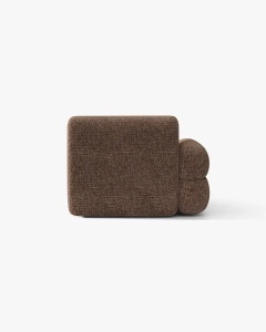MODUL SEZLONG COLTAR NEO, PE STANGA, MARO, 110X165 CM, TAPITAT CU TAPITERIE DIN TEXTIL CHENILLE GOLD, MICADONI - Img 4