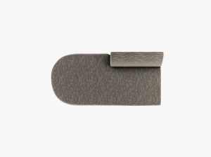 MODUL SEZLONG MILEY, PE STANGA, GRI, CU TAPITERIE DIN TEXTIL CHENIILLE HAGA, MICADONI - Img 4