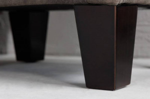 NOPTIERA KENSINGTON 50CM, PICIOARE DIN LEMN SI MICROFIBRA FINA, COD 41416, CULOARE GRI INCHIS - Img 6