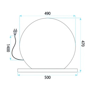 OGLINDA COSMETICA PENTRU MACHIAJ, CU LED, HOLLYWOOD 50 CM, ALBA - Img 7