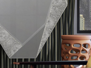 OGLINDA DECORATIVA LAVERNA 434867 , ARGINTIU, DESIGN MODERN - Img 2