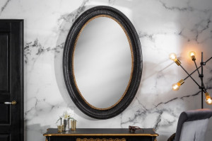 OGLINDA DEOSEBITA, VENICE 135CM, DE CULOARE NEAGRA/AURIE, COD 40553 - Img 1