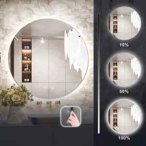OGLINDA PENTRU BAIE, CU LED 90cm HZJ090, CALITATE SUPERIOARA - Img 4