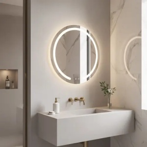 OGLINDA PENTRU BAIE, CU LED, MODERN 50 CM, CALITATE SUPERIOARA - Img 3