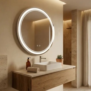 OGLINDA PENTRU BAIE, CU LED SOFT 80 CM, CALITATE SUPERIOARA - Img 3