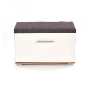 PANTOFAR LIMA ST-2, GRI/ALB/STEJAR SONOMA, DIN PAL MELAMINAT, STIL MODERN, HALMAR - Img 2