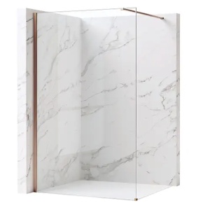 PARAVAN DE DUS FLEXI 100, TRANSPARENT/CUPRU PERIAT, CALITATE SUPERIOARA