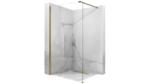 PARAVAN DE DUS REA AERO WALK IN, 100CM, AURIU, DIN STICLA, CALITATE SUPERIOARA