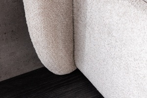 PAT DORMITOR, ART DECO 180X200CM, DIN TEXTIL BOUCLE SI SPATIU DEPOZITARE, CULOARE GRI, ARTIM GROUP SELECTION - Img 8