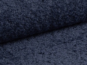 PAT TAPITAT MOUNT, 160X200, ALBASTRU MARIN, SOMIERA RABATABILA, CU TAPITERIE DIN TEXTIL BOUCLE CORAL, MICADONI - Img 5