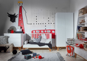 PATUT PENTRU CAMERA BEBELUS TOTEME ALB MAT/STEJAR MAT STIL MODERN BA - Img 3