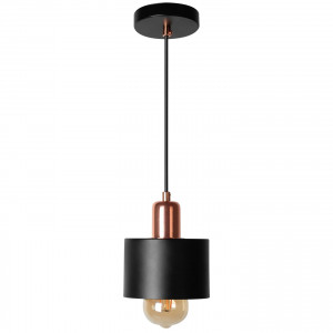 PENDUL CALI APP001-1CP, 10x125 cm, NEGRU SI AURIU ROZE, DIN ALUMINIU, STIL MODERN, TU - Img 2