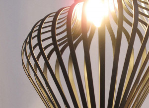 PENDUL GEOMETRIC BLACK APP484-1CP, 28X53.5 cm, NEGRU SI MARO, DIN METAL, STIL MODERN, TU - Img 7
