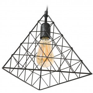 PENDUL LH2058, LOFT STYLE, 28x25/73 cm, NEGRU, DIN OTEL SI METAL DE INALTA CALITATE, STIL MODERN, TU - Img 3