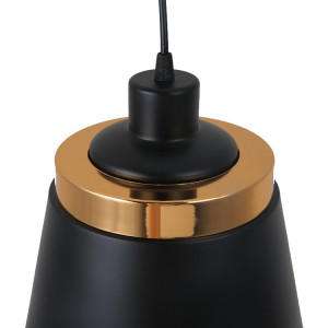 PENDUL METAL LOFT APP293-1CP, 24x26 cm, NEGRU SI AURIU, DIN ALUMINIU, STIL MODERN, TU - Img 3