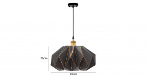 PENDUL WHITE APP242-1CP, 26x45 cm, ALB SI AURIU, DIN METAL, STIL MODERN, TU - Img 5