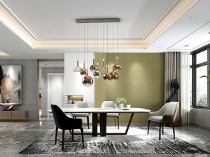 PLAFONIERA/LUSTRA CHARLIZE 110CM, REALIZATA DIN METAL SI STICLA, FINISAJ DIVERSE CULORI, STIL MODERN - Img 3