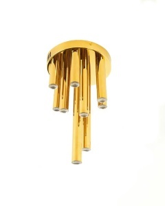 PLAFONIERA ORGANO 20, AURIE, CONFECTIONATA DIN METAL, STIL MODERN - Img 2