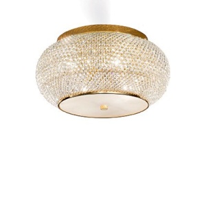 PLAFONIERA PASHA' PL6, AURIU, DIN CRISTAL, STIL MODERN