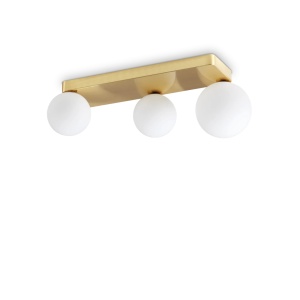 PLAFONIERA PENTA PL3, AURIU, DIN METAL, STIL MODERN