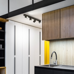 PLAFONIERA RUDY PL4 SQUARE, NEGRU, DIN ALUMINIU, STIL MODERN - Img 2