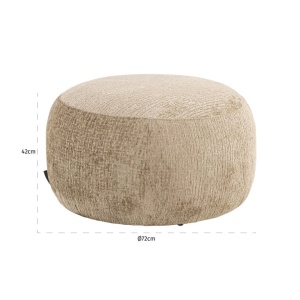 POUF CASSIE DESERT FUSION 109, S5176, CONFECTIONAT DIN SPUMA, LEMN RECICLAT, POLIURETAN SI 100% POLIESTER, STIL MODERN - Img 2