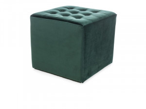 PUF LORI BLUVEL 78, VERDE, DIN LEMN SI TAPITAT IN TEXTIL/CATIFEA, STIL MODERN, SIGNAL