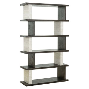 RAFT ORGANIZATOR WALDORF 213083, CONFECTIONAT DIN LEMN, FURNIR, PAL SI PIATRA, CULOARE BEJ/MARO, STIL MODERN - Img 2