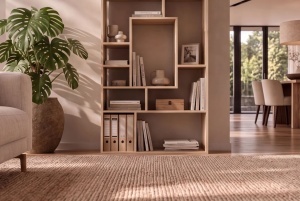 RAFT PENTRU LIVING MAKASSAR 180x80CM, REALIZAT DIN LEMN DE MANGO , CULOARE NATUR, INVICTA INTERIOR - Img 10