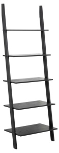 RAFT WRITEX NEGRU, CONFECTIONAT DIN LEMN DE CAUCIUC SI FURNIR, STIL MODERN - Img 1