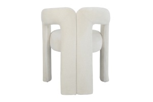 SCAUN, ARCH, REALIZAT DIN TEXTIL BOUCLE ALB/CREM, DESIGN MODERN, ARTIM GROUP SELECTION - Img 9
