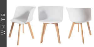 SCAUN BUCATARIE/LIVING DESIGNER TUY DIN LEMN SI ABS DIVERSE NUANTE - Img 4
