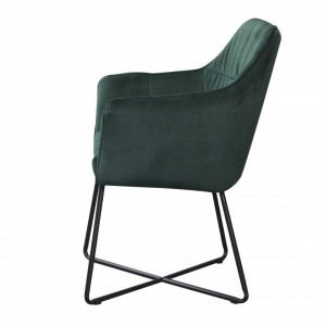 SCAUN CU BRATE LOFT SAMT 38862 VERDE SMARALD DESIGN MODERN - Img 4