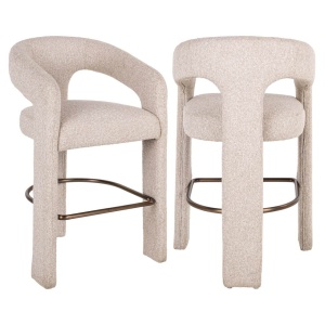SCAUN DE BAR BELLE BISCOTTI BISCOTTI, S4653, CONFECTIONAT DIN 100% POLIESTER, PLACAJ, LEMN DE PIN, SPUMA D35, STIL MODERN