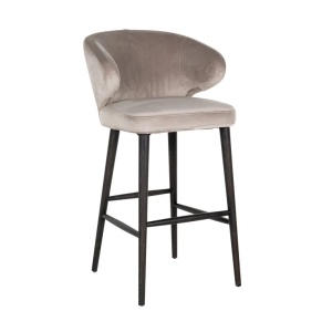 SCAUN DE BAR INDIGO KAKI 903, S4496, CONFECTIONAT DIN METAL, SPUMA SI 100% POLIESTER, RICHMOND INTERIORS - Img 1