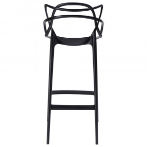 SCAUN DE BAR, NEGRU HILO PREMIUM, CONFECTIONAT DIN POLIPROPILENA, STIL MODERN - Img 3