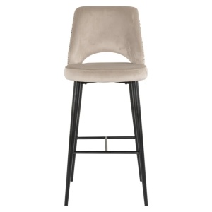 SCAUN DE BAR TABITHA TRENDY NATURE QUARTZ KAKI, S4625, CONFECTIONAT DIN 100% POLIESTER SPUMA SI METAL, RICHMOND INTERIORS - Img 3