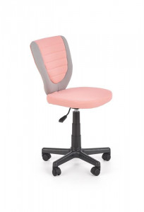 SCAUN DE BIROU PENTRU COPII TOBY GRI/ROZ/NEGRU STIL MODERN HALMAR
