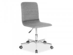 SCAUN DE BIROU Q-M1, GRI, DIN TEXTIL SI METAL, STIL MODERN, SIGNAL