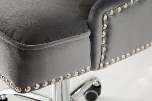 SCAUN DE BIROU, VICTORIAN GRI, DIN CATIFEA, DESIGN ELEGANT, ARTIM GROUP SELECTION - Img 6