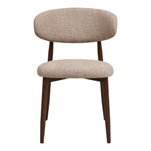 SCAUN DE SUFRAGERIE LEVANTO, DIN LEMN SI TEXTIL, CULOARE MARO/NISIPIU, HOUSE NORDIC - Img 3