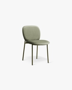 SCAUN DINING/BIROU CAROLINE, VERDE, CONFECTIONAT DIN METAL, SPUMA SI TEXTIL CATIFEA MAGIC VELVET, MICADONI