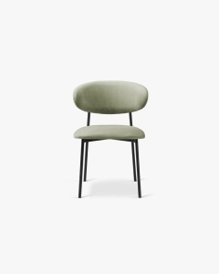 SCAUN DINING/BIROU NINA, VERDE, TAPITAT CU TAPITERIE DIN TEXTIL MAGIC VELVET SI METAL, MICADONI - Img 2