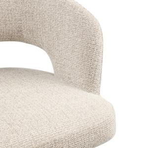 SCAUN DINING, BLANCA, REALIZAT DIN METAL SI TEXTIL IGNIFUG, CULOARE CREM, DESIGN DEOSEBIT, RICHMOND INTERIORS - Img 8