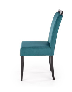 SCAUN DINING CLARION 2, VERDE MONOLITH 37/NEGRU, CU TAPITERIE DIN STOFA FINA SI PICIOARE DIN LEMN MASIV, STIL CLASIC - Img 3