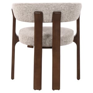 SCAUN DINING, CONTIGO, REALIZAT DIN LEMN DE FAG SI TEXTIL, CULOARE CAPPUCCINO, DESIGN DEOSEBIT, RICHMOND INTERIORS - Img 4