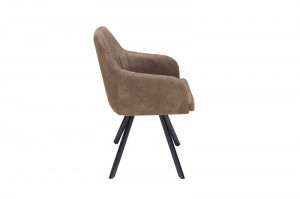SCAUN DINING, DESIGN VINTAGE/INDUSTRIAL, LUCCA, GRI TAUPE/NEGRU, ARTIM GROUP SELECTION - Img 5