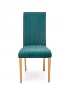 SCAUN DINING DIEGO 3, VERDE MONOLITH 37/STEJAR, CU TAPITERIE DIN CATIFEA SI PICIOARE DIN LEMN MASIV, STIL CLASIC - Img 3